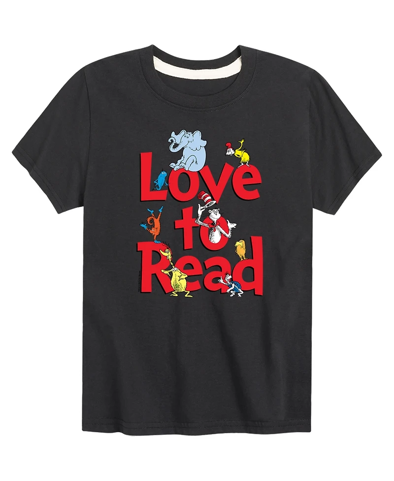 Dr. Seuss Big Boys Love to Read Graphic T-Shirt