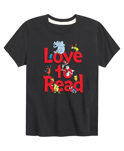 Dr. Seuss Big Boys Love to Read Graphic T-Shirt