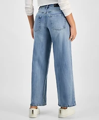 Dkny Jeans Petite Claremont Modern High-Rise Wide-Leg