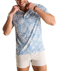 Chubbies Men's The Better BeLeaf It Short Sleeve Leaf Print Polo Shirt