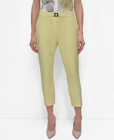 Dkny Women's Flat-Front Straight-Leg Ankle Pants