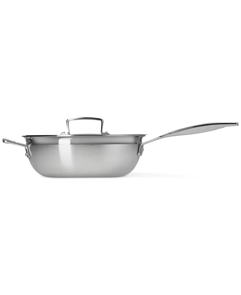 Le Creuset Classic Stainless Steel Round Chefs Pan, 3.5 Qt.