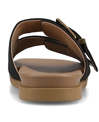 Journee Collection Women's Cosette Double Strap Flat Sandals