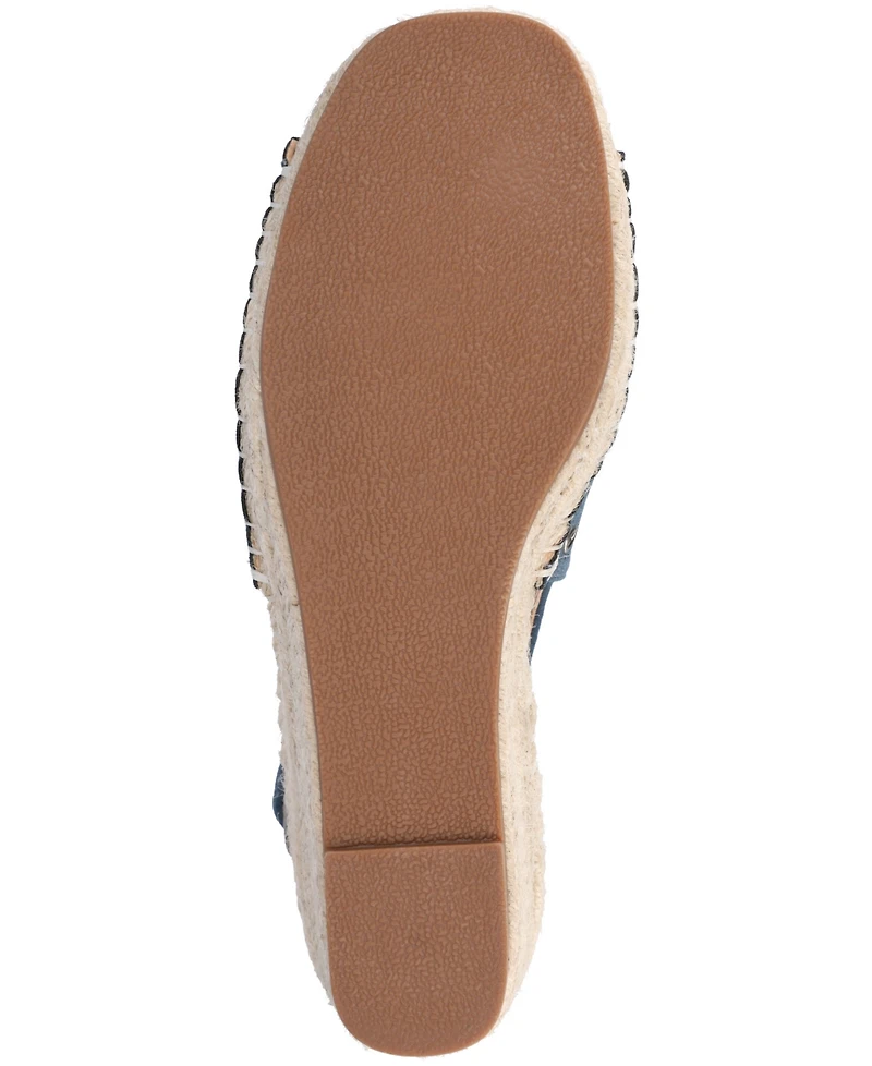 Journee Collection Women's Crisie Peep Toe Espadrille Wedge Sandals