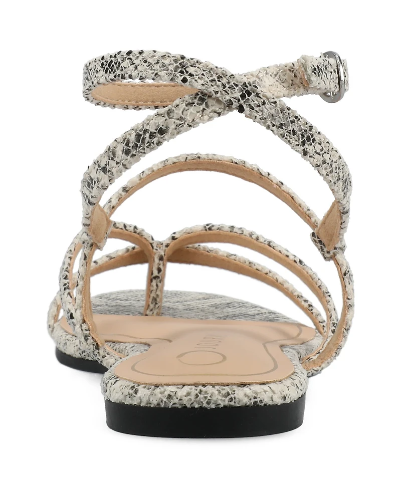 Journee Collection Women's Serissa Strappy Flat Sandals