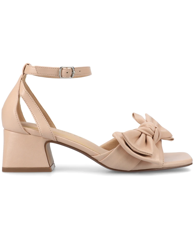 Journee Collection Women's Zevi Block Heel Dress Sandals