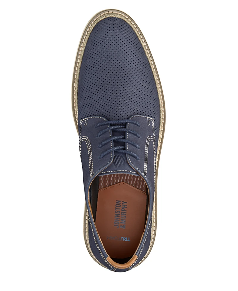 Johnston & Murphy Men's Upton Perfed Plain Toe Shoe