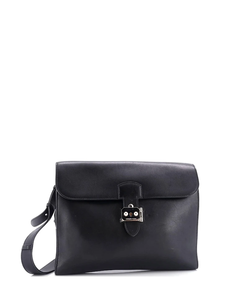 Pre-Owned HERMES 29 Sac a Depeches Messenger Bag Evergrain