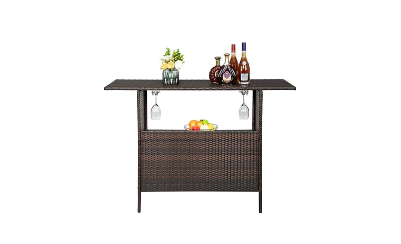 Modern Stylish And Beautiful Bar Table Brown Gradient