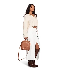 Belle & Bloom Women's Can't Forget You Denim Midi Skirt