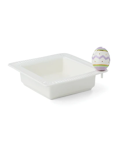 Lenox Profile Poppers Square Bowl Easter Egg Set