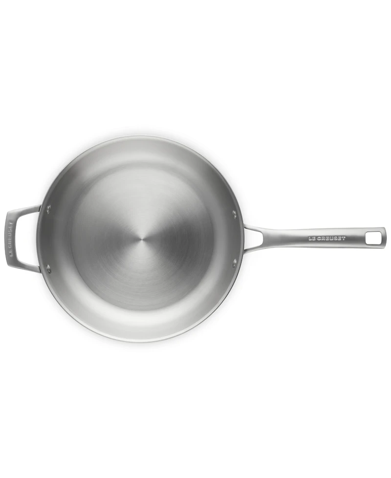 Le Creuset Essential Stainless Steel Shallow Round Frying Pan, 11"
