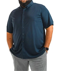 Regent Row Big & Tall commuter shirt short sleeve button down
