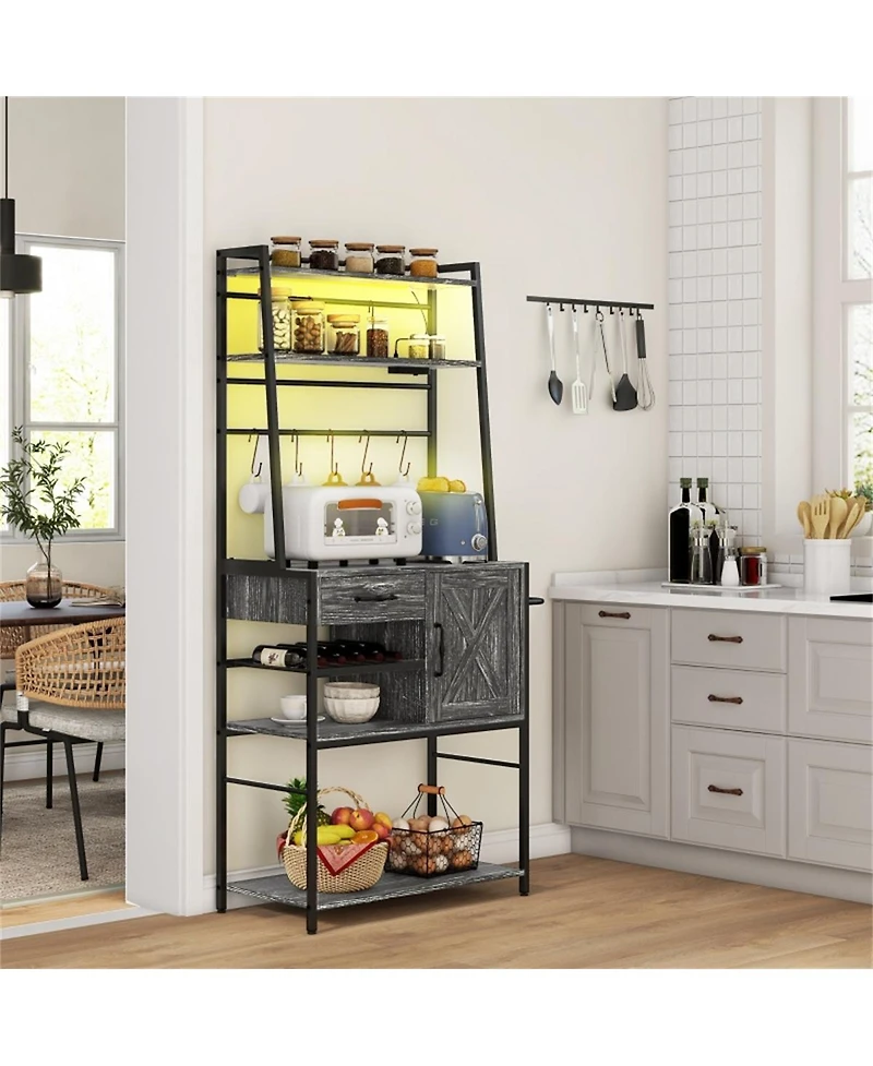 Kitchen Shelves with Storage for Organized and Accessible Space