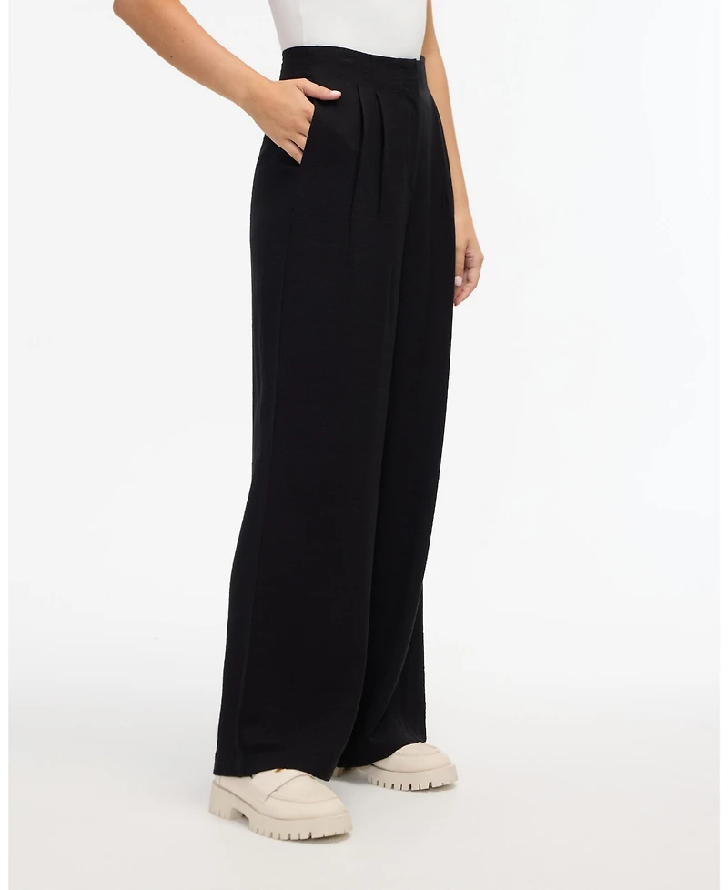 Ellen Tracy Women's Pleated Wide Leg Pant