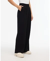 Ellen Tracy Women's Pleated Wide Leg Pant