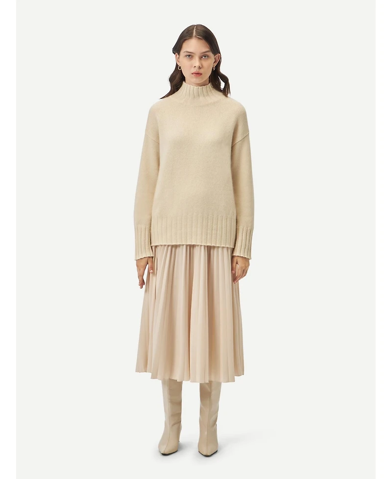 Gobi Cashmere Women's Relaxed-Fit Turtleneck