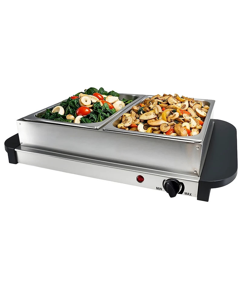 Elite Cuisine 5 Quart Stainless Steel Electric Buffet Server