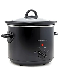 Elite Cuisine 3 Quart Slow Cooker Black