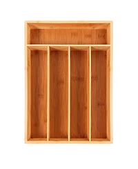 BergHOFF Bamboo 5-Slot Flatware Organizer, 13.75" x 9.75"