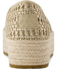 Toms Women's Valencia Platform Espadrille Slip-On Shoes