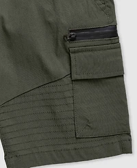 Ring of Fire Big Boys Harley Stretch Tech Fabric Pull-On Cargo Shorts with Moto Detailing