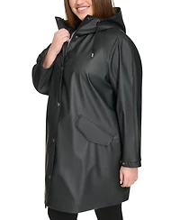 Levi's Plus Size Raglan-Sleeve Hooded Rain Jacket