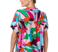 Sanctuary Women's Short-Sleeve Shirt & Boxer Pj Set