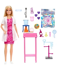Barbie Scientist Doll and Accessories with Blonde Fashion Doll, Lab Table, & Color-Change Accessories