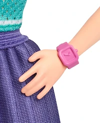 Barbie Fashionistas Doll 232 in Jersey Top and Pleated Purple Skirt, Red Hair