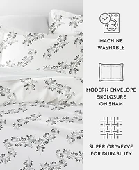 ienjoy Home Tranquil Sleep Patterned Duvet Cover Set, King/California King