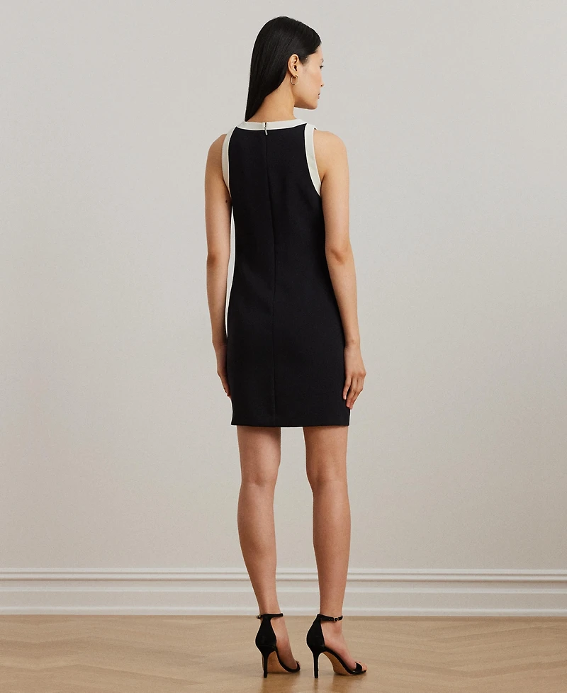 Lauren Ralph Lauren Women's Two-Tone Crepe Sleeveless Shift Dress