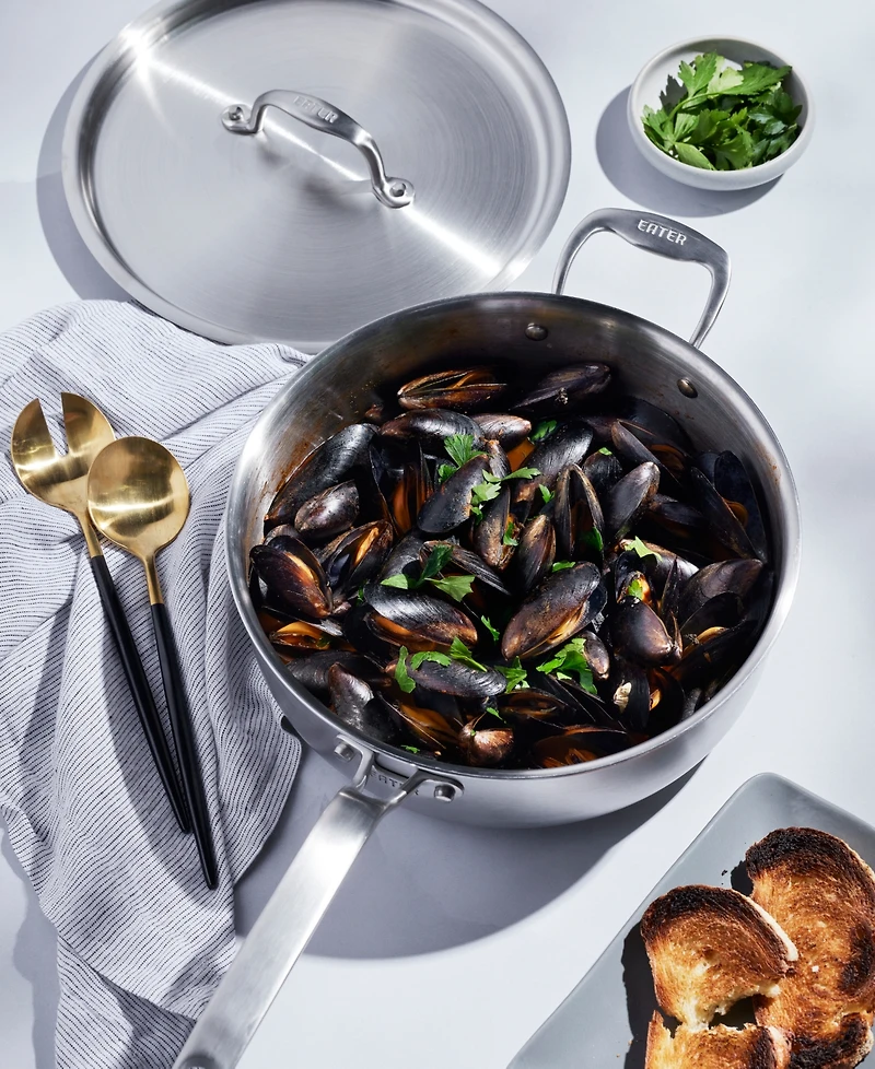 Heritage Steel X Eater 5-Ply Stainless Steel 4-Qt. Saute with Lid