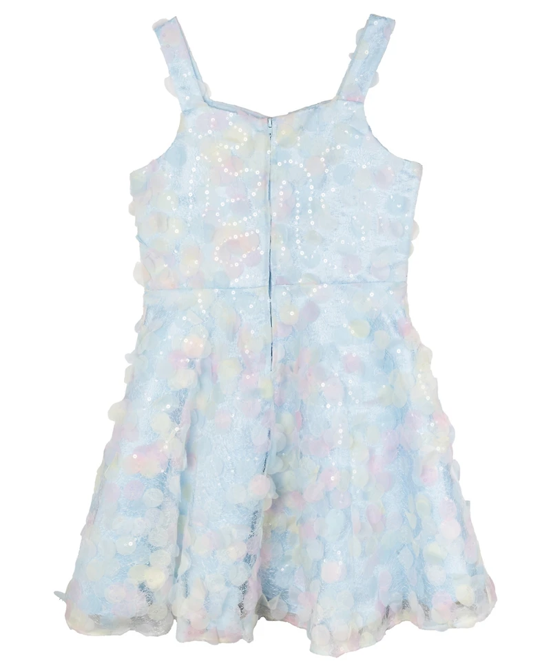Rare Editions Big Girls Soutache and Sequin Social Dress