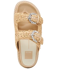 Dolce Vita Women's Shauny Crystal Double-Buckle Footbed Sandals