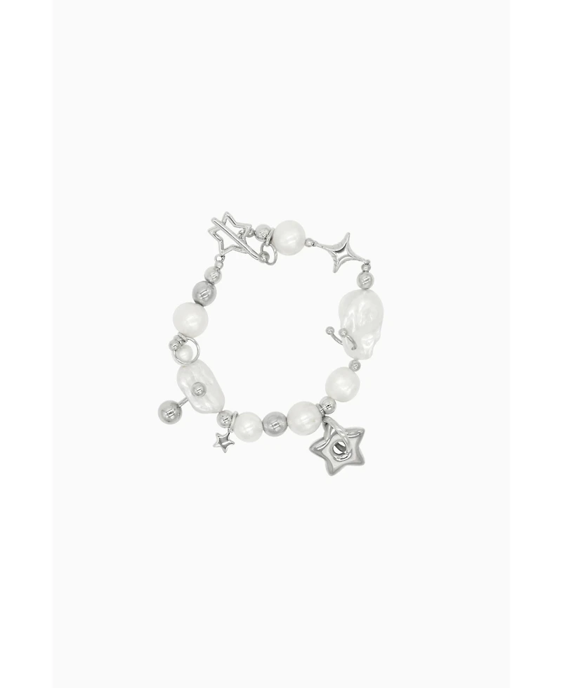 Baroque Pearl Piercing Bracelet 10″