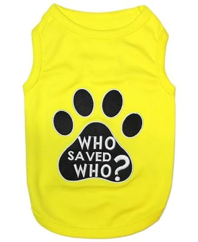 Parisian Pet Who Saved Who Dog T Shirt