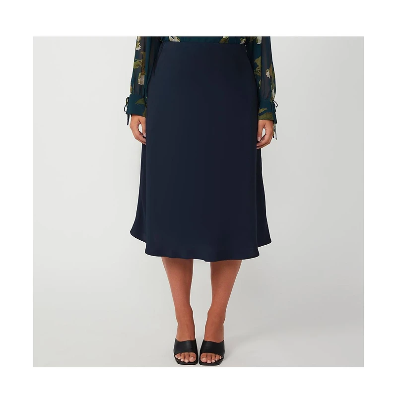 Azura Satin A-Line Skirt