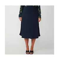 Azura Satin A-Line Skirt