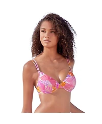 Lascana Women's Butterfly Print Underwire Bikini Swimsuit Top Bra Sizing