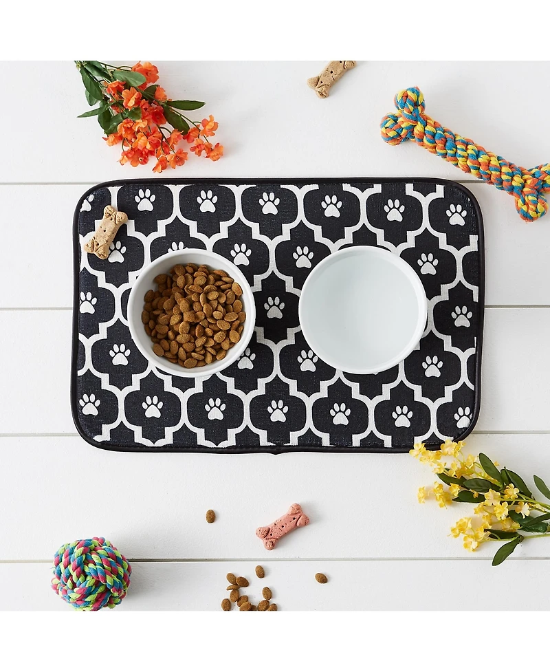 Bone Dry Pet Mat Lattice Paw Print