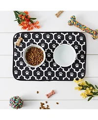 Bone Dry Pet Mat Lattice Paw Print