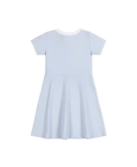 Hope & Henry Big Girls Short Sleeve French Terry Contrast Trim Dress