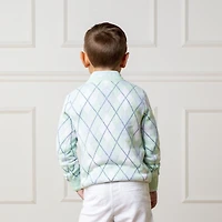 Hope & Henry Boys' Organic Long Sleeve Fine Gauge V-Neck Sweater, Kids