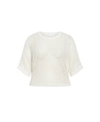 Plus Crochet Knit Top
