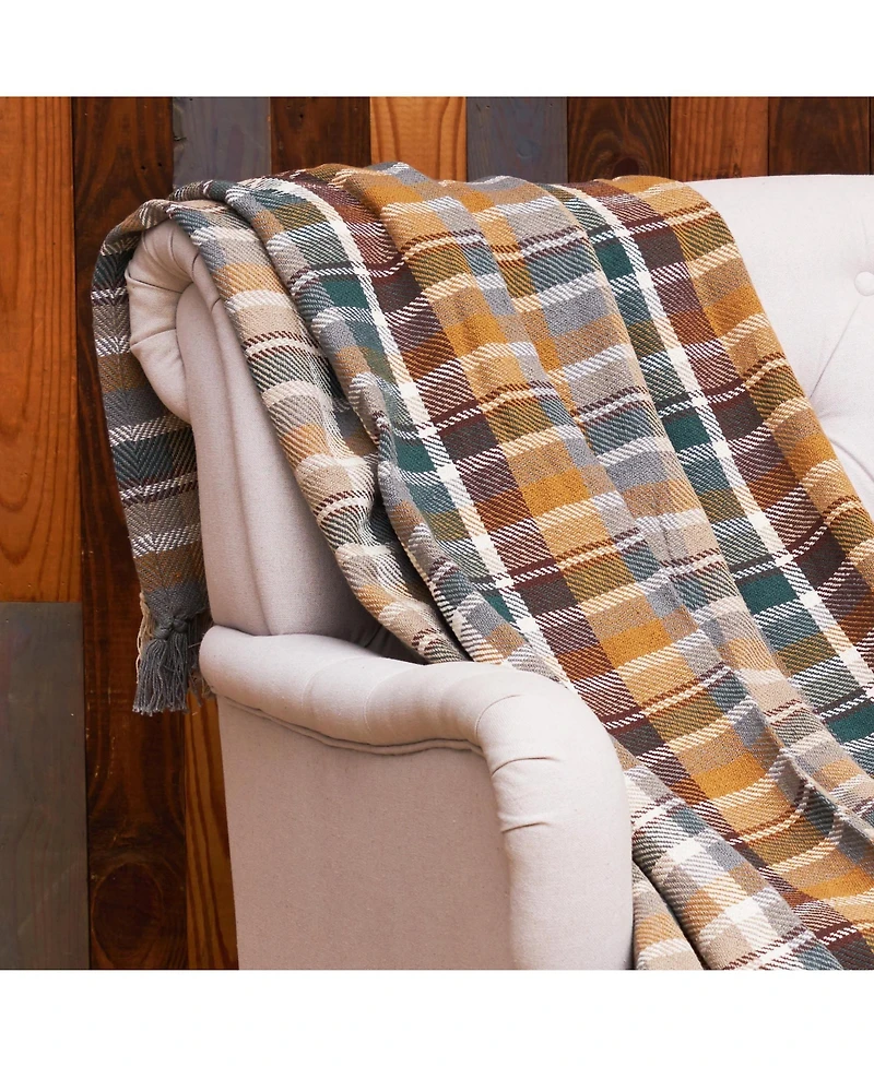 Aspen Plaid Throw Blanket