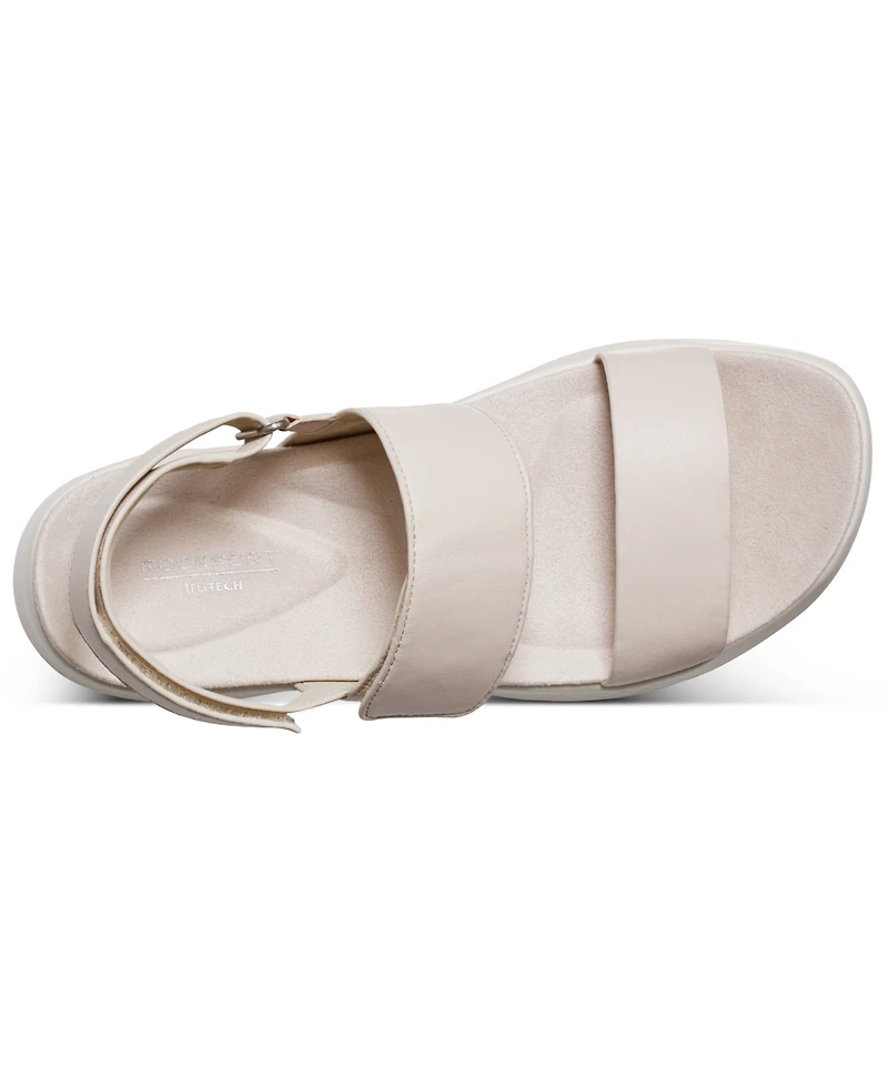 Rockport Women's Qwera Open Toe Strappy Casual Wedge Sandals