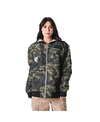 The Wild Collective Men's and Women's Camo Memphis Grizzlies Full-Zip Hoodie Bomber Jacket