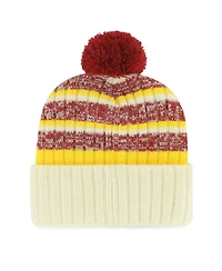 '47 Brand Men's Cream Florida State Seminoles Vintage Tavern Cuffed Knit Hat with Pom