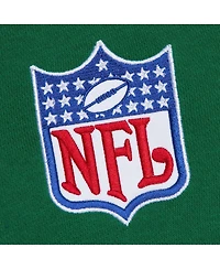 Mitchell & Ness Men's Kelly Green New York Jets Vintage Logo Head Coach Fleece Pullover Hoodie